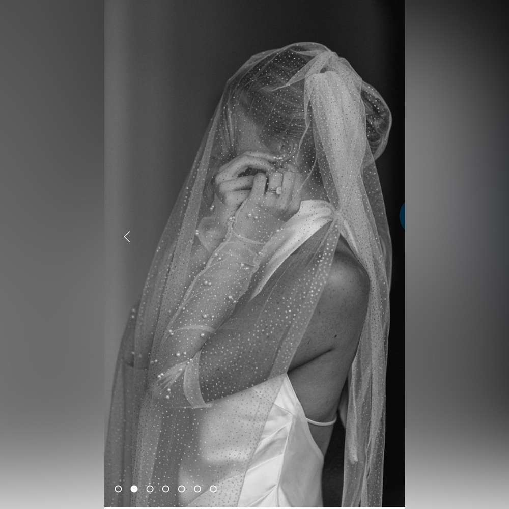 Grace Loves Lace Shimmy Veil (Silver Sparkle) NWT, Never Worn